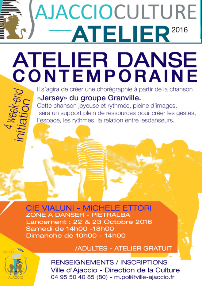 Atelier d'initiation à la danse contemporaine avec la Cie Vialuni / A partir du 22 octobre