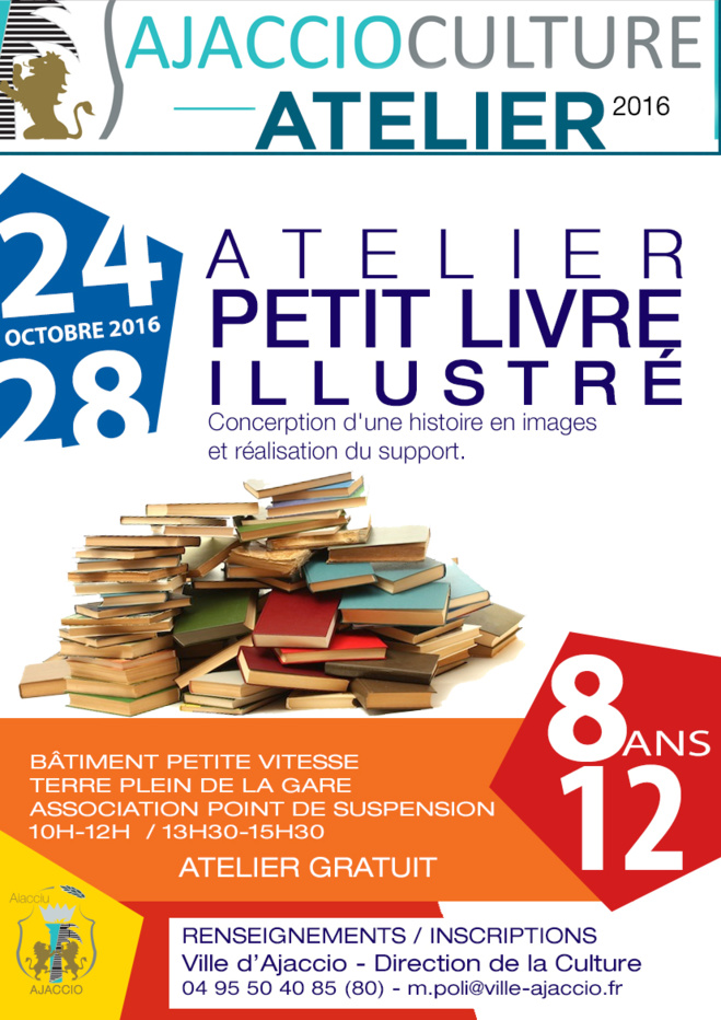 2 ateliers gratuits pour les enfants pendant les vacances ! Du 24 au 28 octobre 2 ateliers gratuits pour les enfants pendant les vacances ! Du 24 au 28 octobre