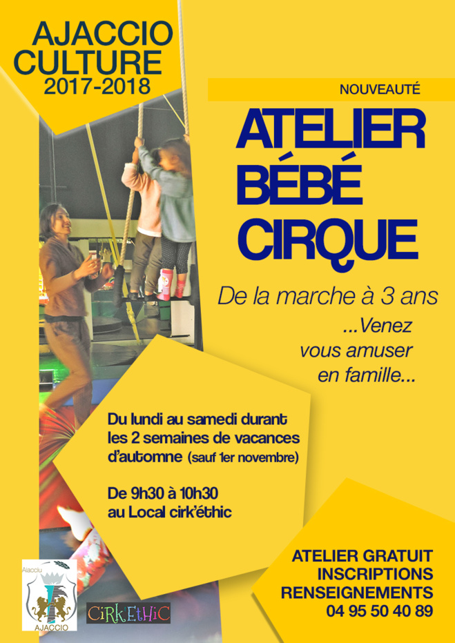 Nouveauté : Atelier bébé cirque Nouveauté : Atelier bébé cirque