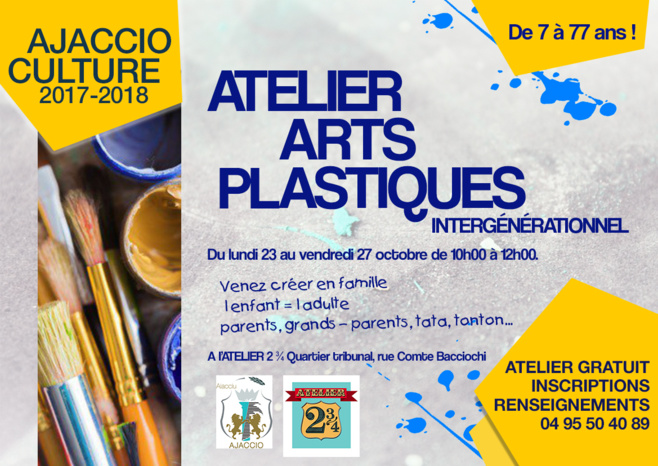 Nouveauté : Atelier arts plastiques intergénérationnel Nouveauté : Atelier arts plastiques intergénérationnel