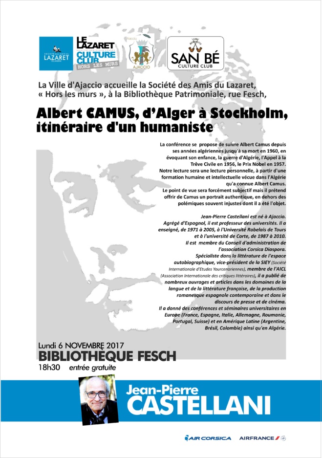 Conférence de Jean-Pierre Castellani autour d'Albert Camus