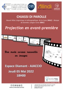 5 mai / 18h00 / "Chjassi di parolle : des mots corses racontés en images" - Projection en avant-première