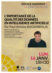 16/01 Conférence :  L’importance de la qualité des données en intelligence artificielle.