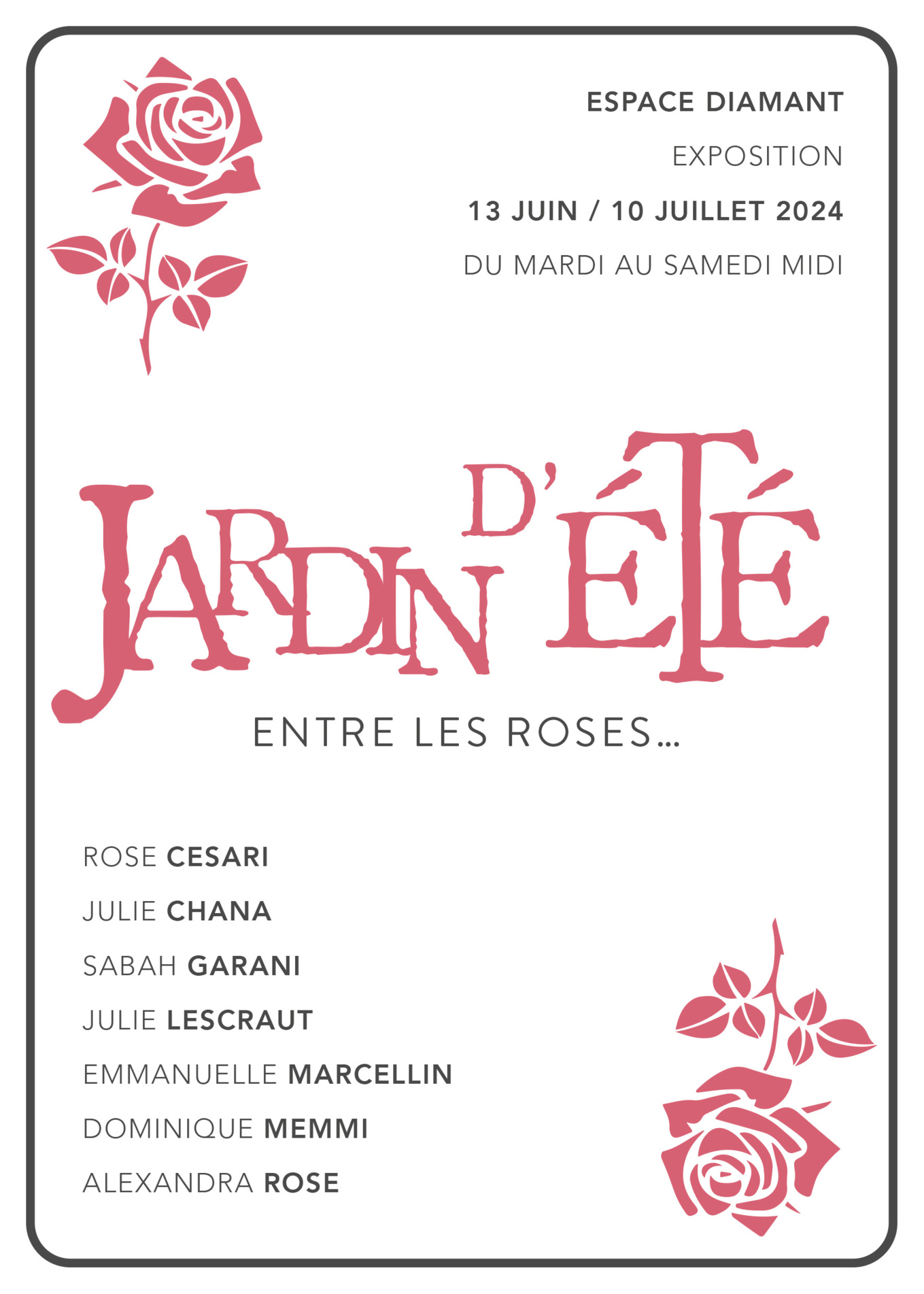 EXPOSITION : Jardin d'été