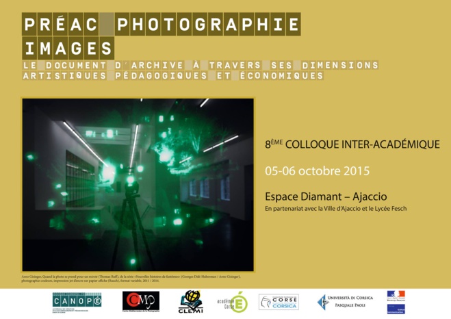 8ème colloque avec le Centre Méditerranéen de la Photographie à l’Espace Diamant à Ajaccio