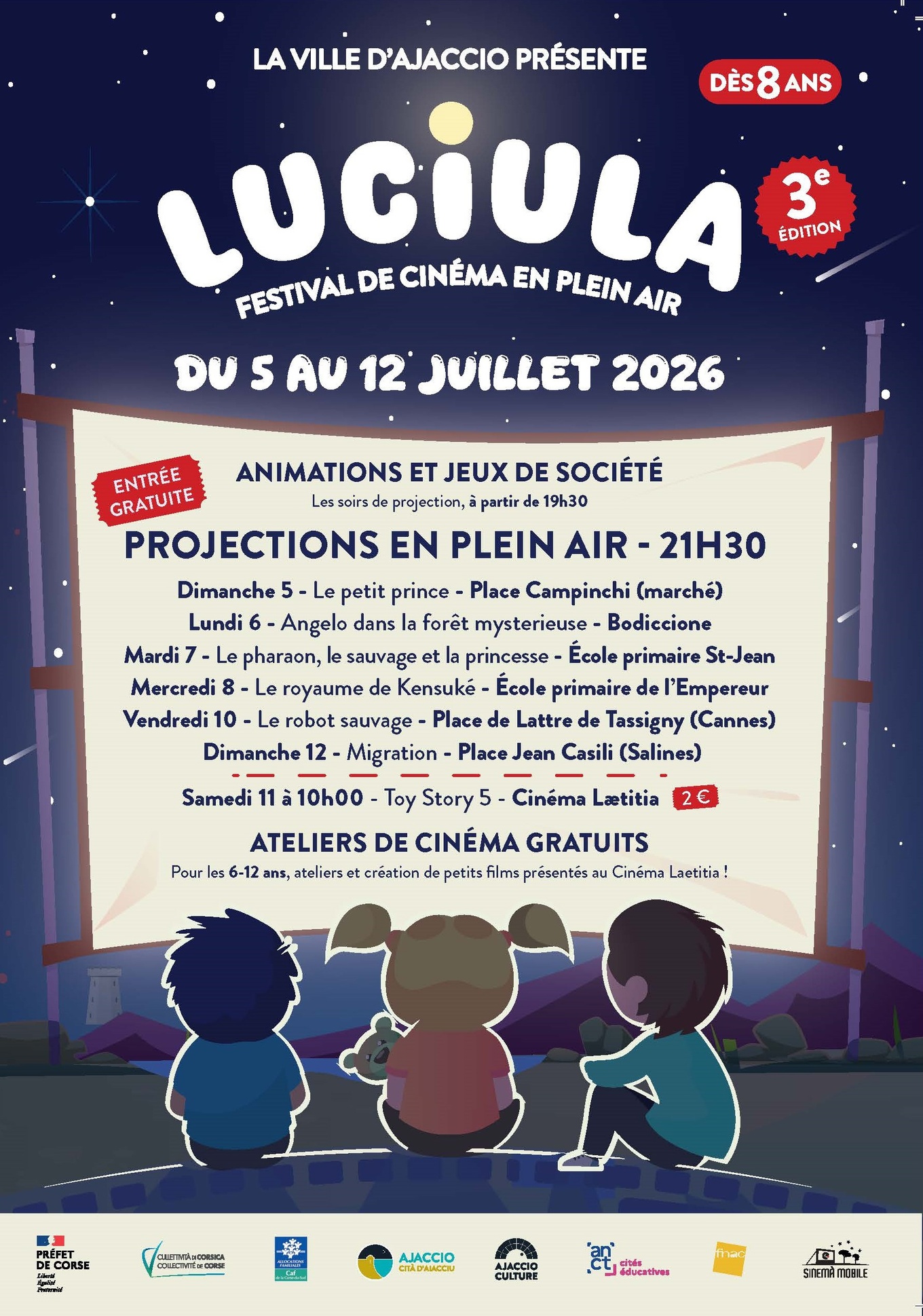 Cinéma en plein air - Festival Luciula Cinéma en plein air - Festival Luciula