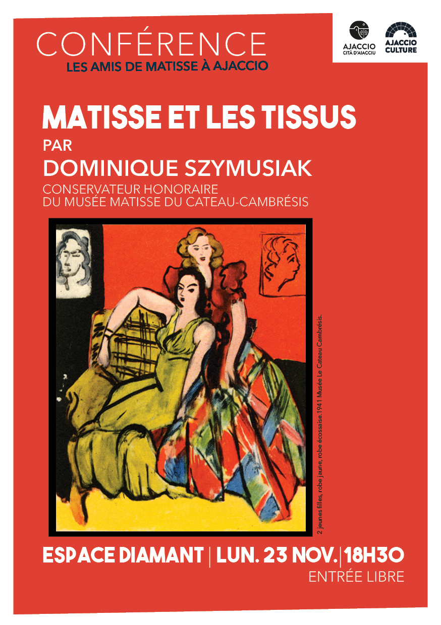 23/11 Conférence " Matisse et les tissus"