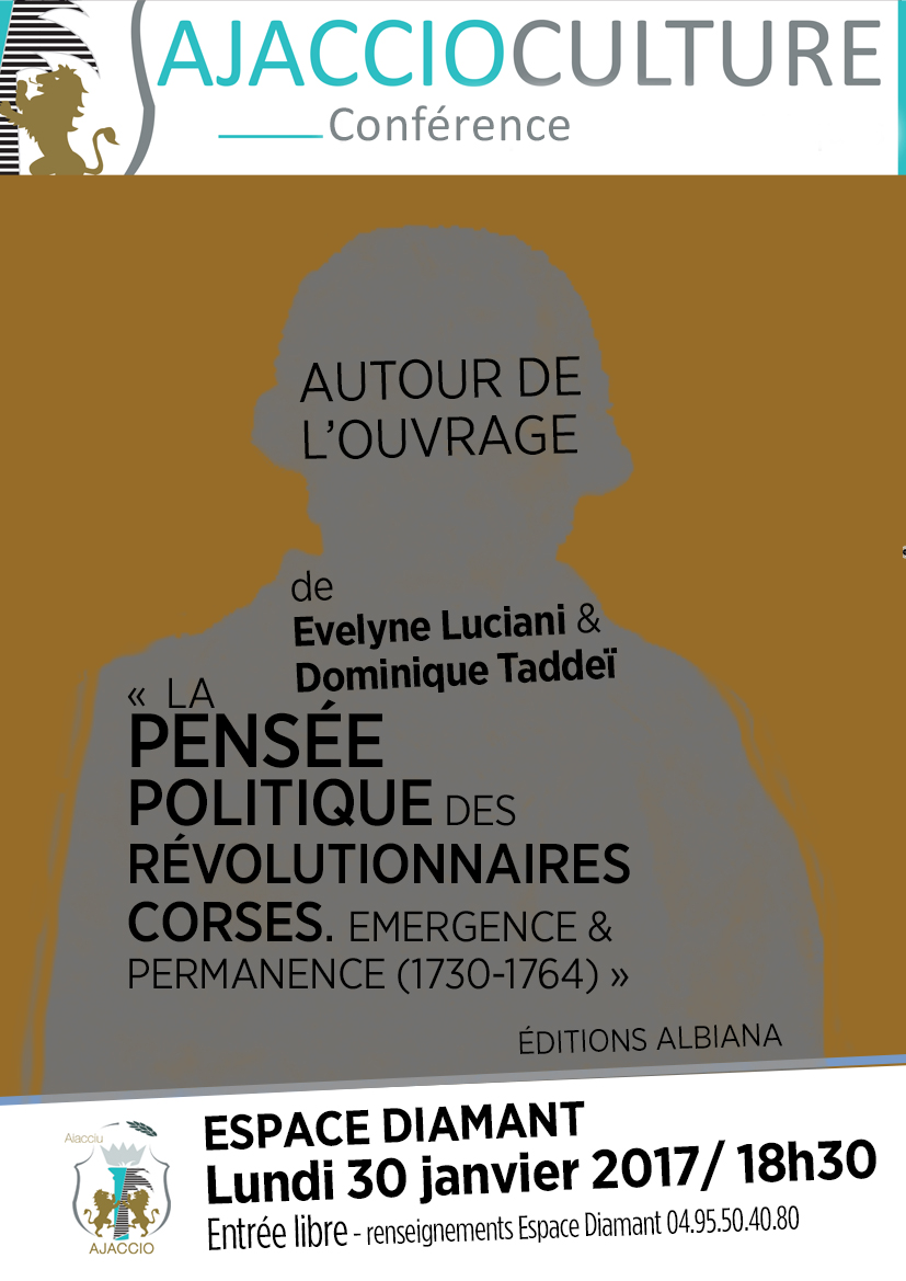Lundi 30 janvier : Conférence autour des révolutionnaires Corses