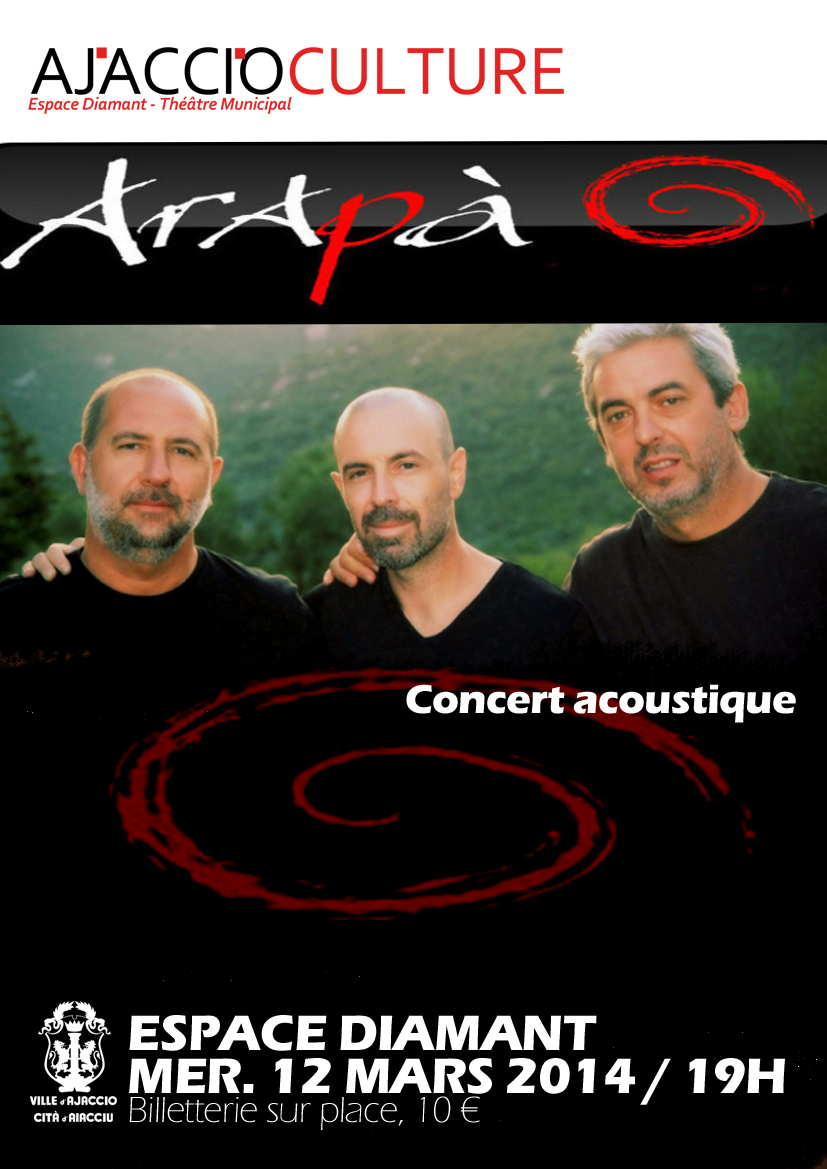 ARAPA en concert acoustique le 12 mars