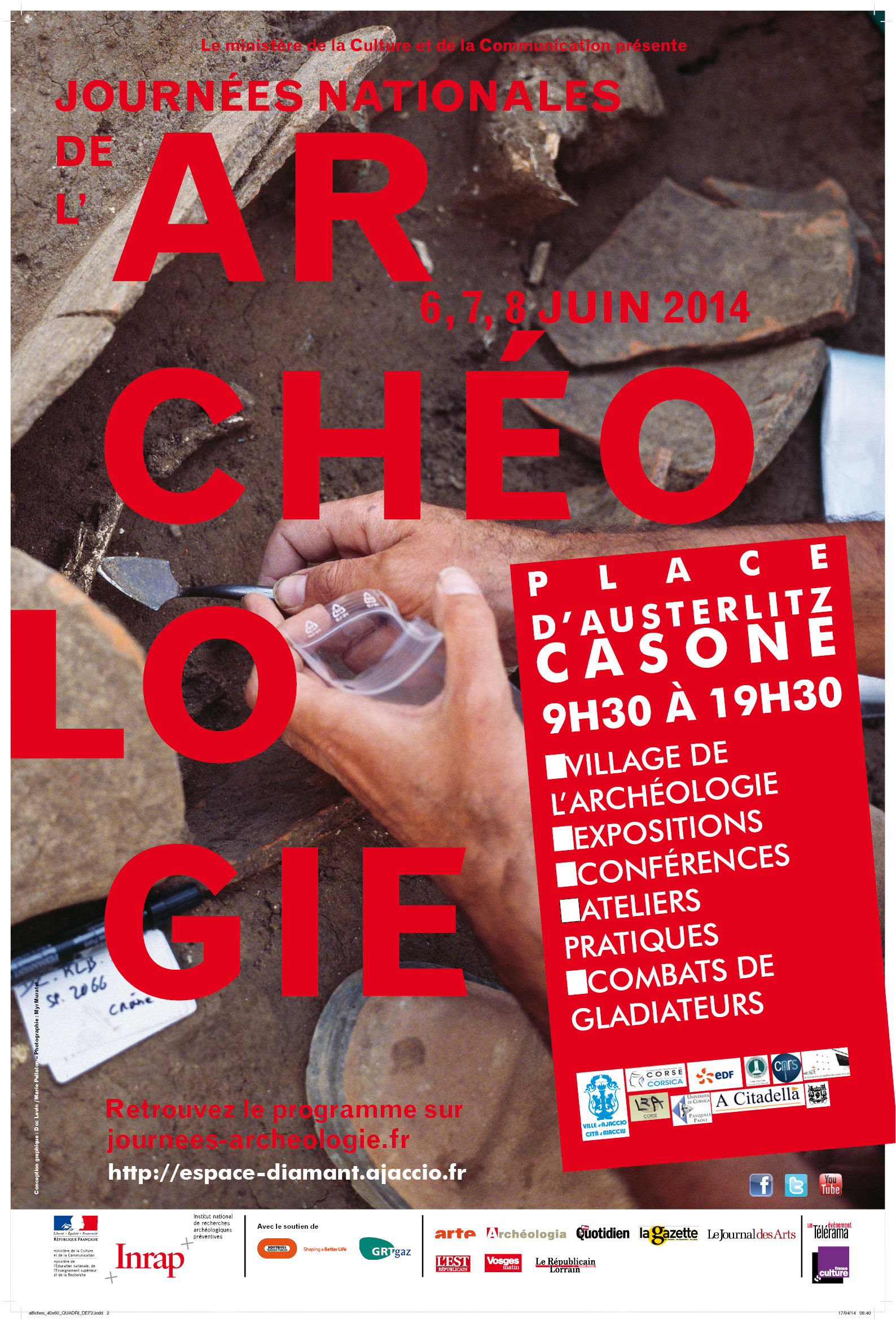 Journées nationales de l’Archéologie les 6, 7 et 8 juin 2014