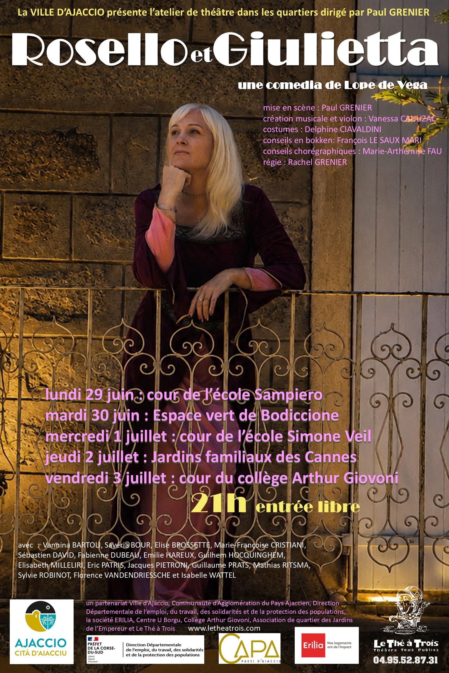 Théâtre dans les Quartiers, les représentations