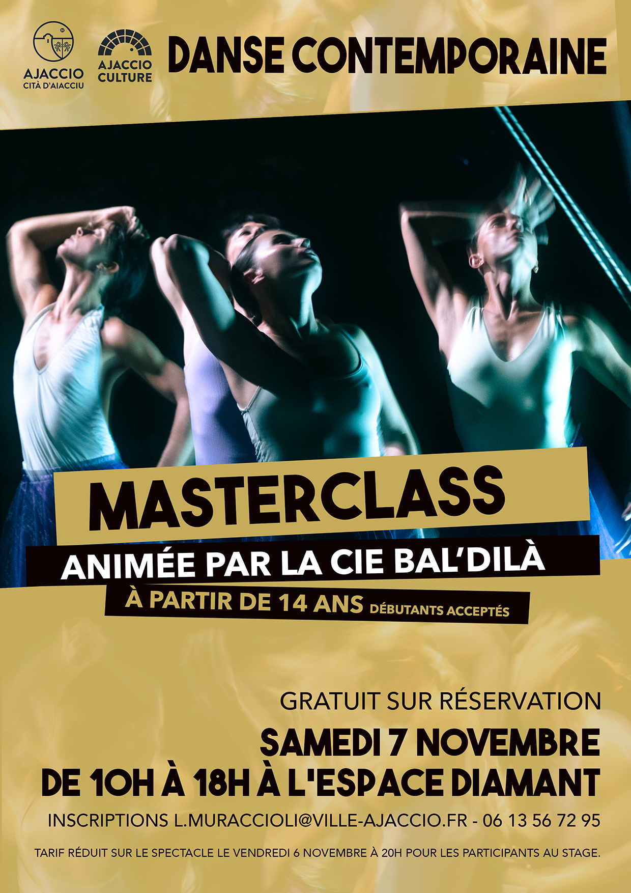 MASTERCLASS danse contemporaine avec la compagnie Bal'dilà