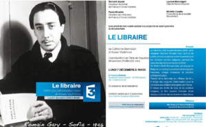 Lundi 7 décembre, 18h30: "Le libraire" Un documentaire autour de Romain Gary