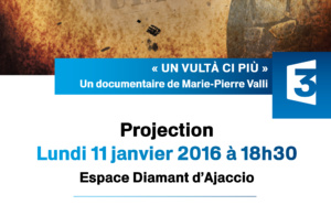 L'avant - première du film "Un vultà ci più" prévue le lundi 11 janvier à 18h30 est annulée