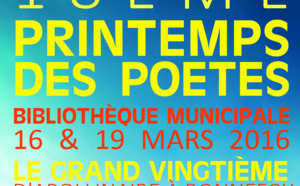 Le Printemps des poètes / 16 &amp; 19 mars à la Bibliothèque Fesch